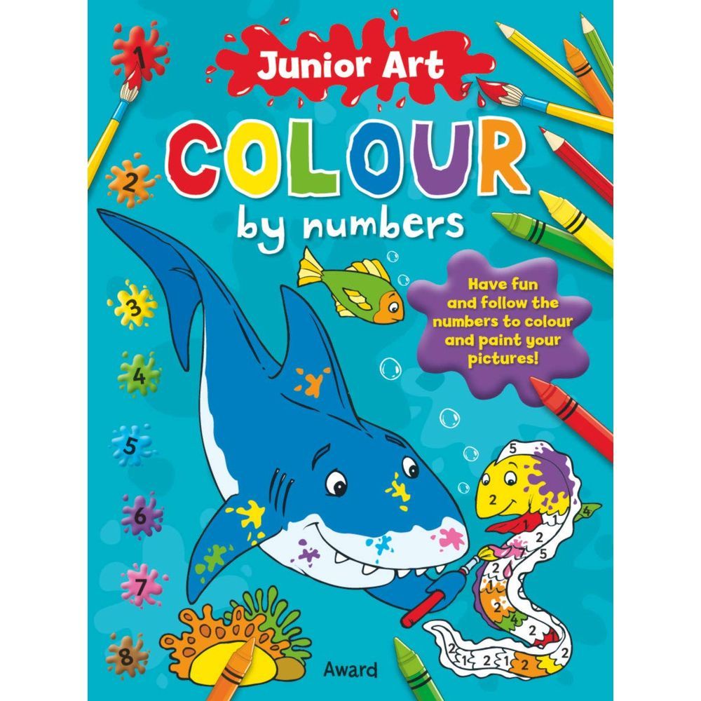 Junior Art Colour By Numbers: Shark