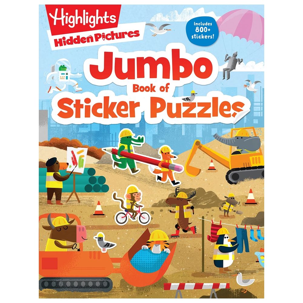  كتاب jumbo book of sticker puzzles