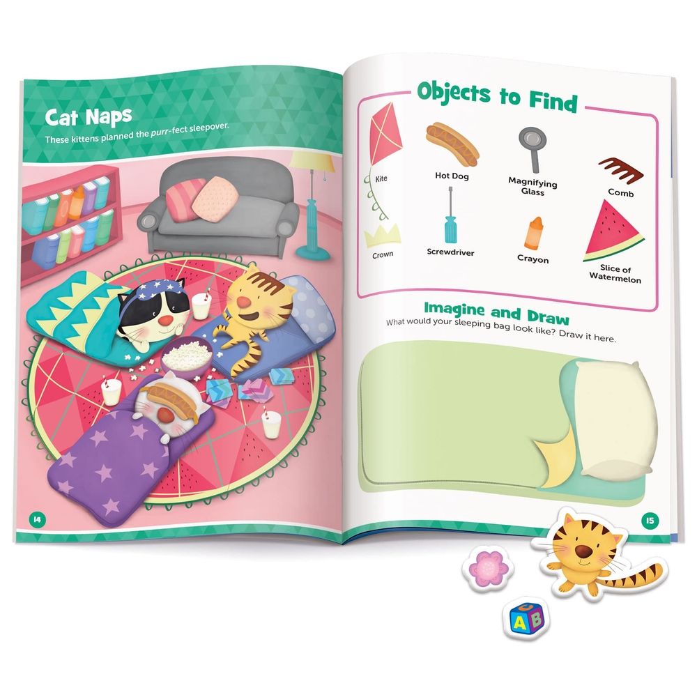  كتاب baby animal hidden pictures puffy sticker playscenes