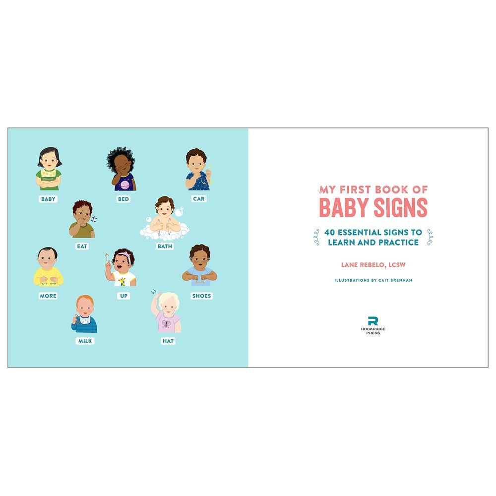  كتاب my first book of baby signs: 40 essential signs to learn and practice