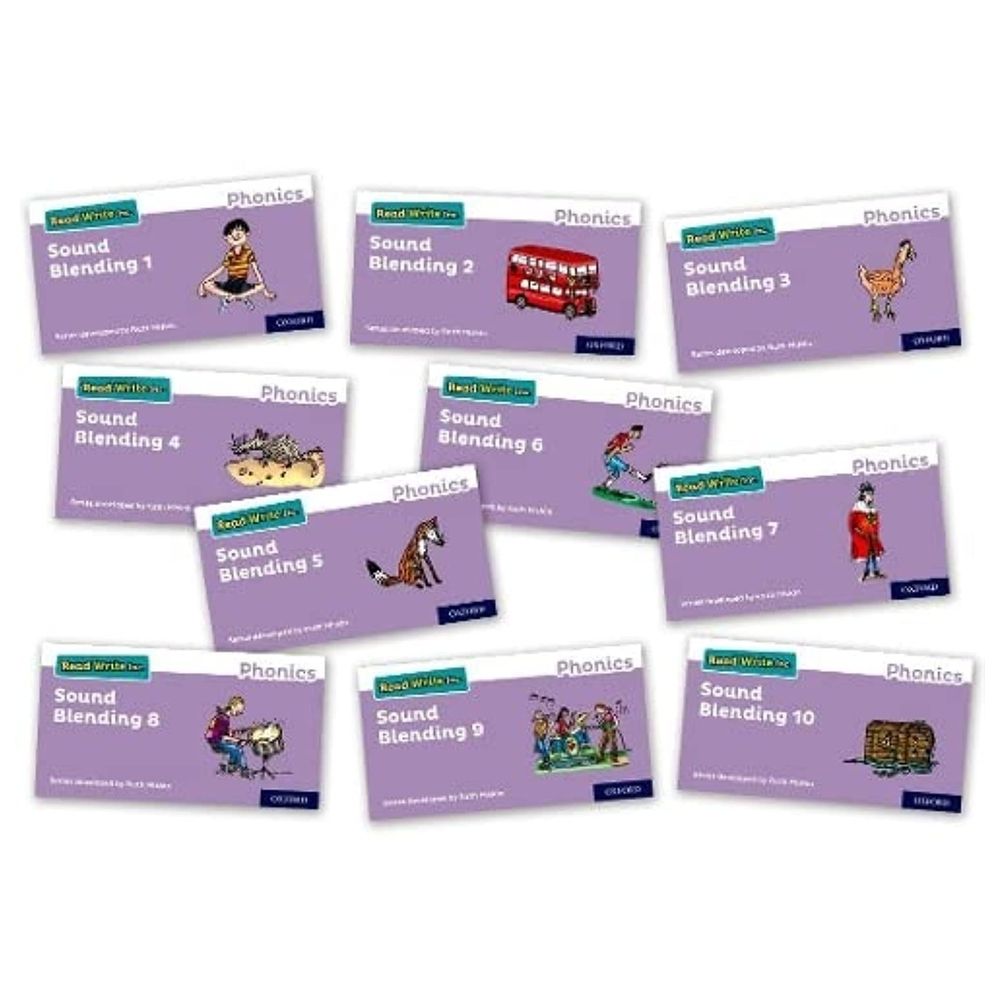  كتاب read write inc. phonics: sound blending books - mixed pack of 10 (1 of each)