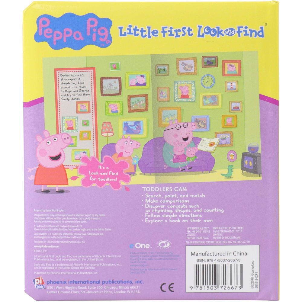  كتاب little first look and find peppa pig: little first look and find