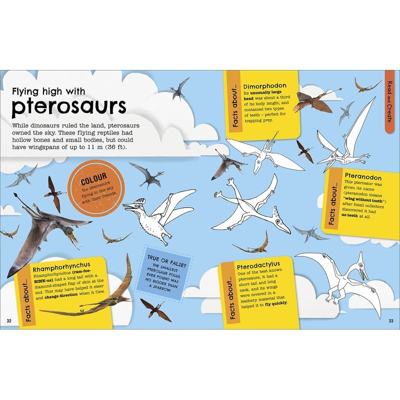 كتاب أنشطة Fact-Packed Activity Book: Dinosaurs