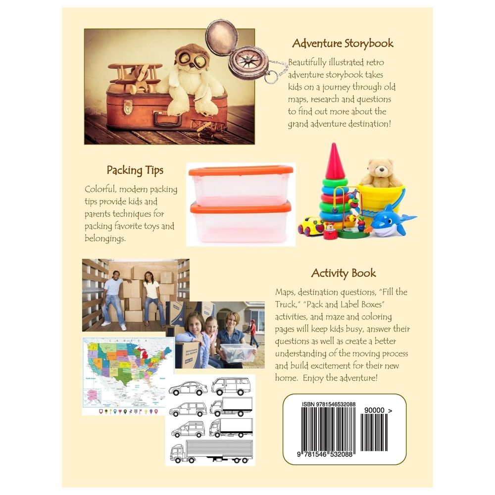  كتاب my grand adventure i'm moving! adventure storybook, children's packing guide