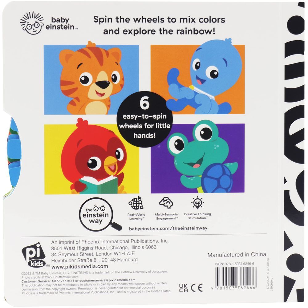  كتاب baby einstein: my first colors: spin & see