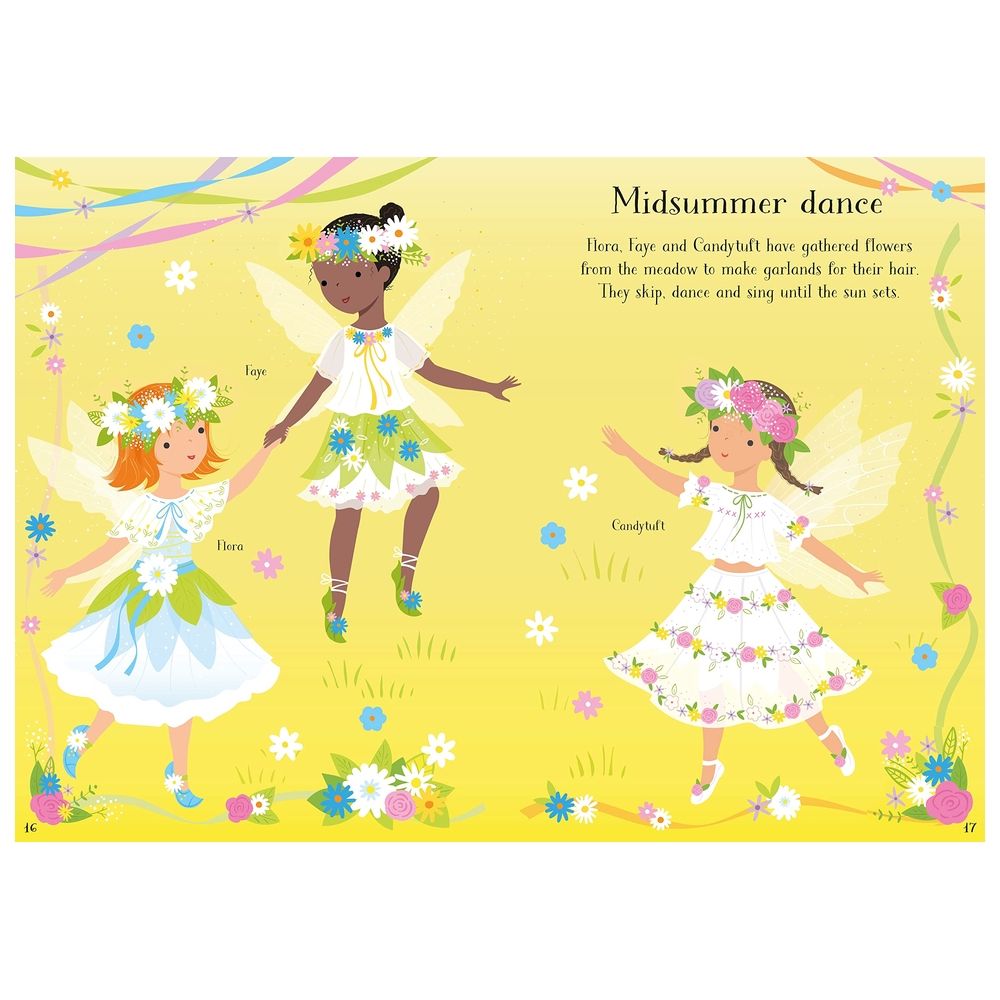 Usborne Books - Little Sticker Dolly Dressing Summertime Fairies