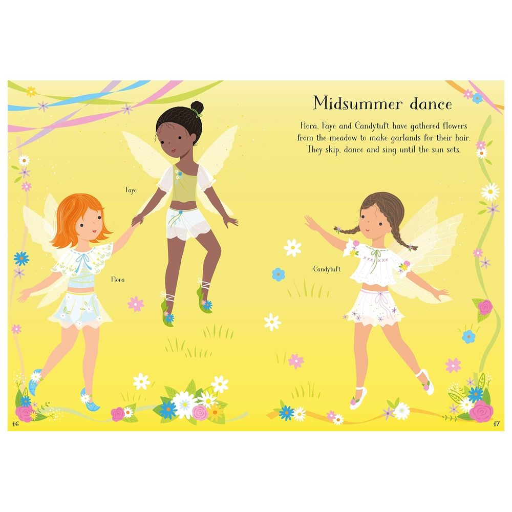 Usborne Books - Little Sticker Dolly Dressing Summertime Fairies