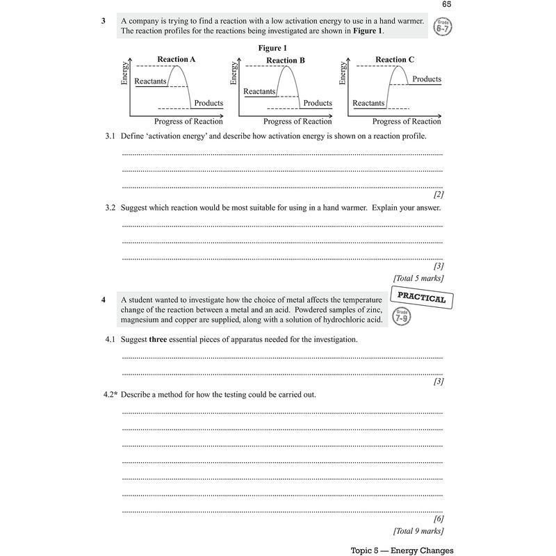 New Gcse Chemistry Exam Practice Workbook