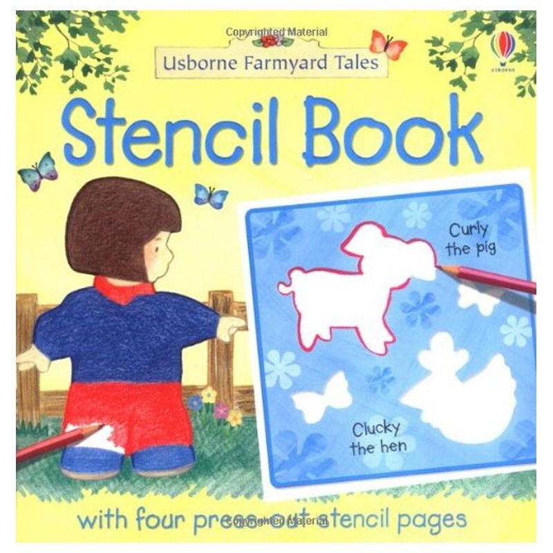 Usborne Books - Farmyard Tales Stencil Book