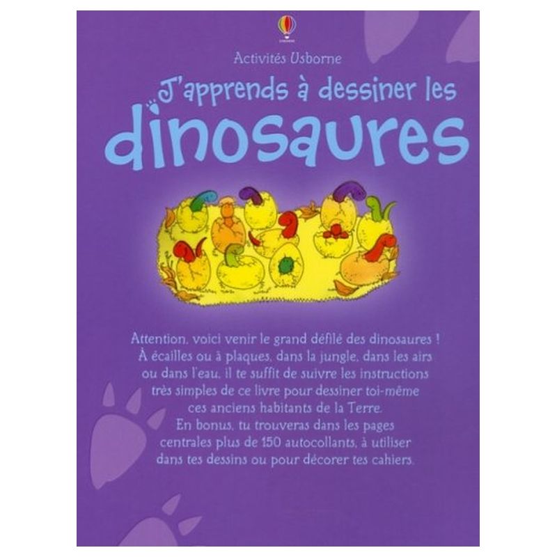  كتاب j'apprends a dessiner les dinosaures