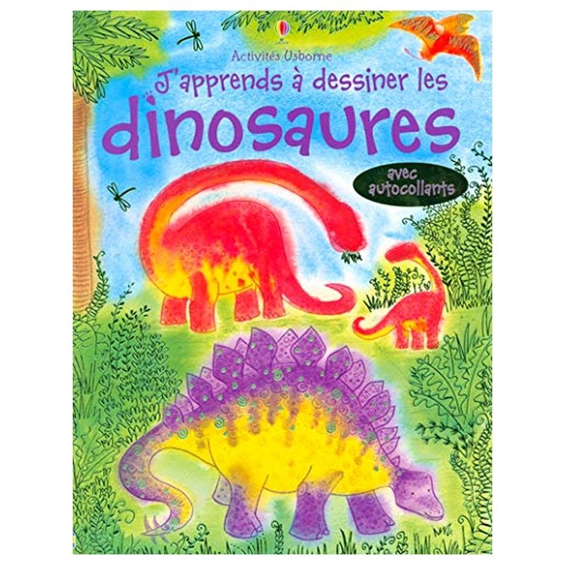  كتاب j'apprends a dessiner les dinosaures