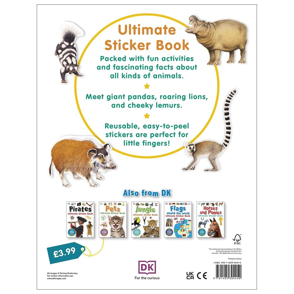 كتاب الملصقات Ultimate Animal Sticker Book (Ultimate Sticker Books) 