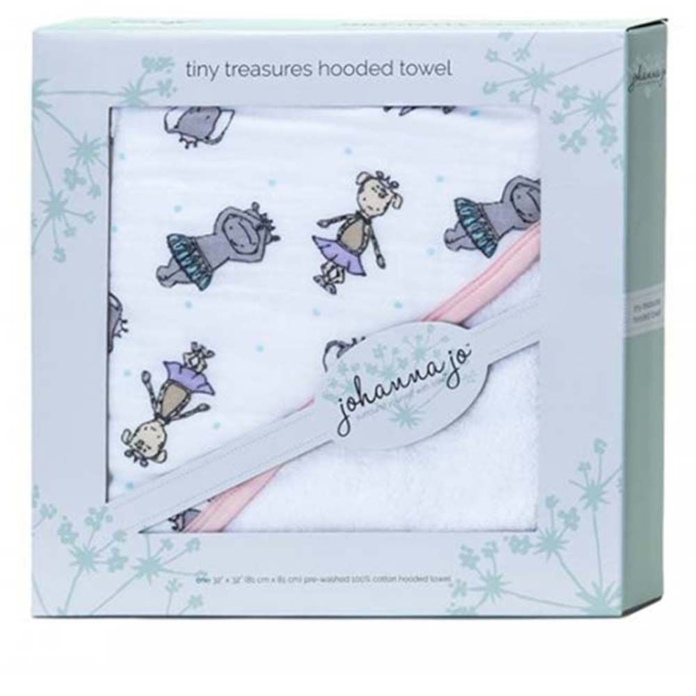 Johanna Jo - Tiny Treasures Hooded Towel - Tiny Dancer