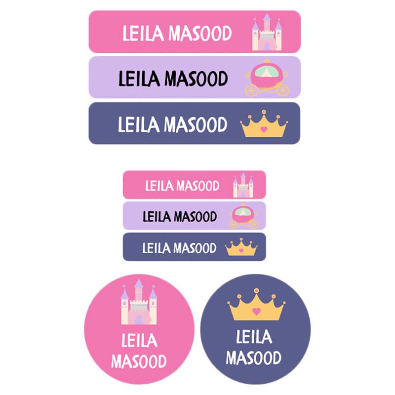 Impressions - Personalized Labels - Castles & Princesses