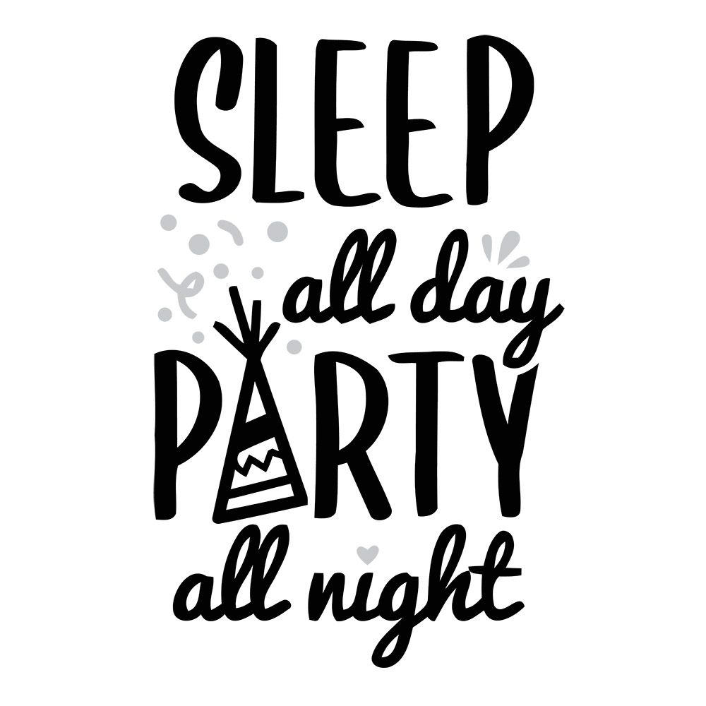 Impressions - Sleep All Day Party All Night Bodysuit