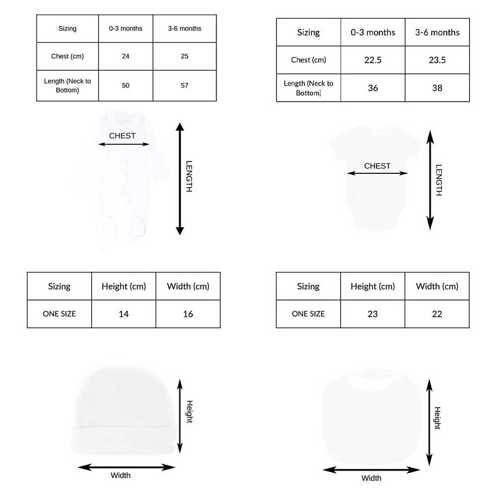 Impressions - 4pc-Set - My First Eid English Gift - White