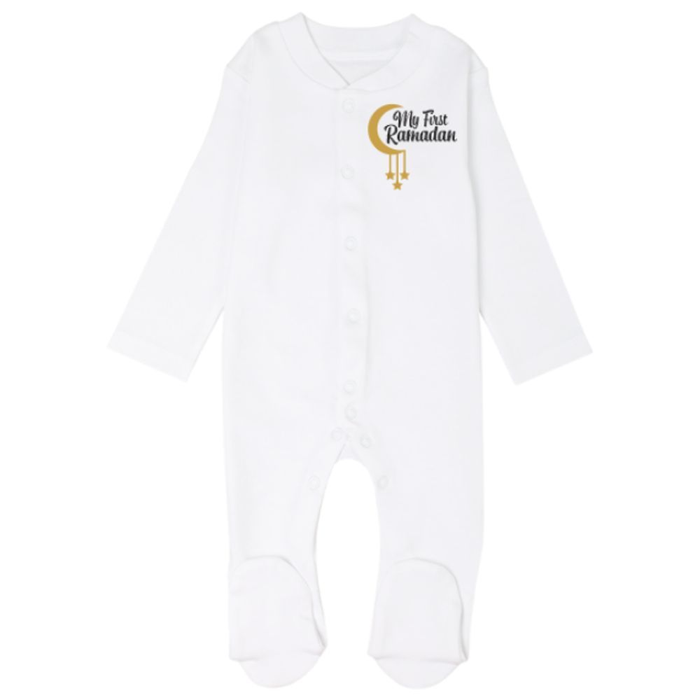 Impressions - My First Ramadan English Jumpsuit - White