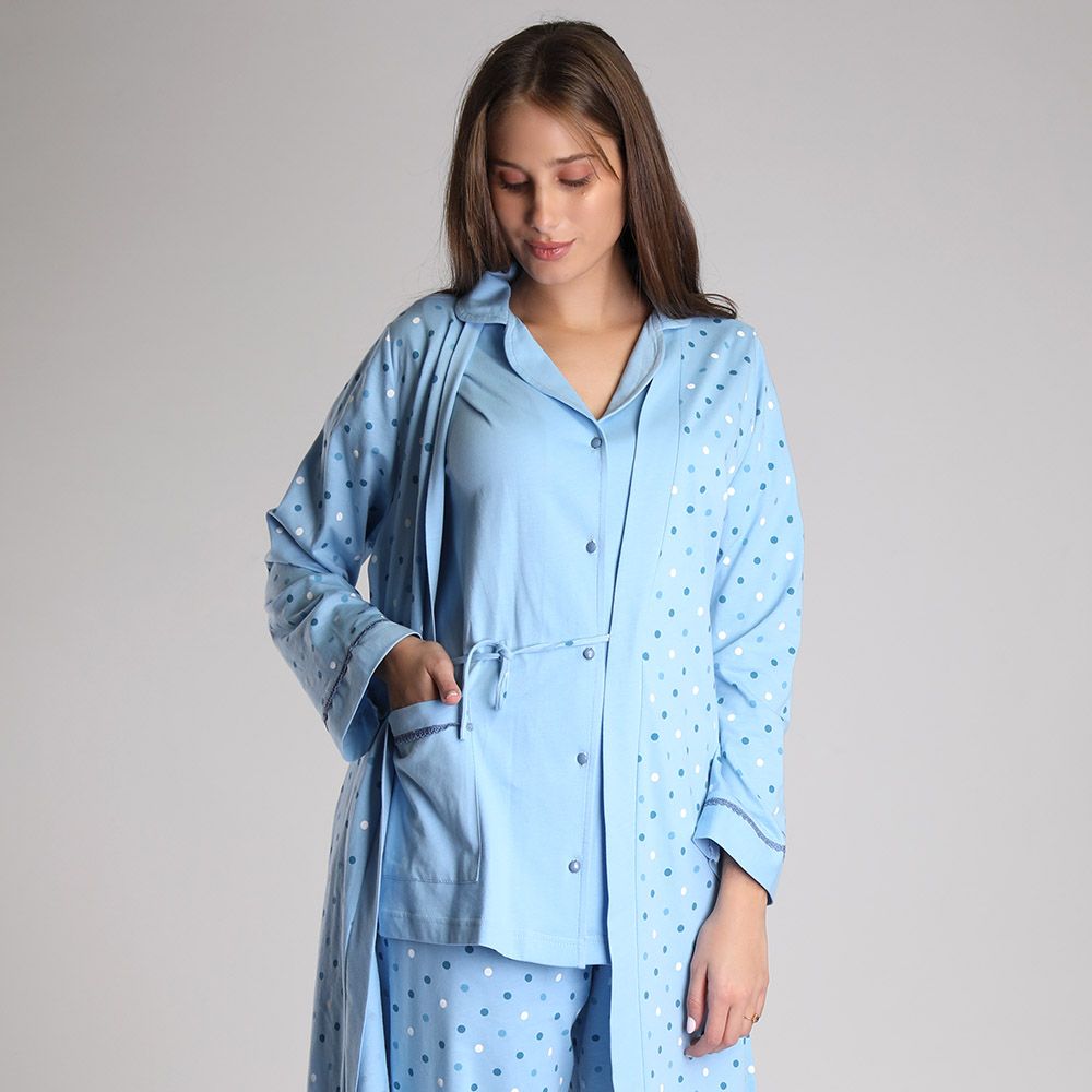 Cosset - Polka Dot Blue PJ Set