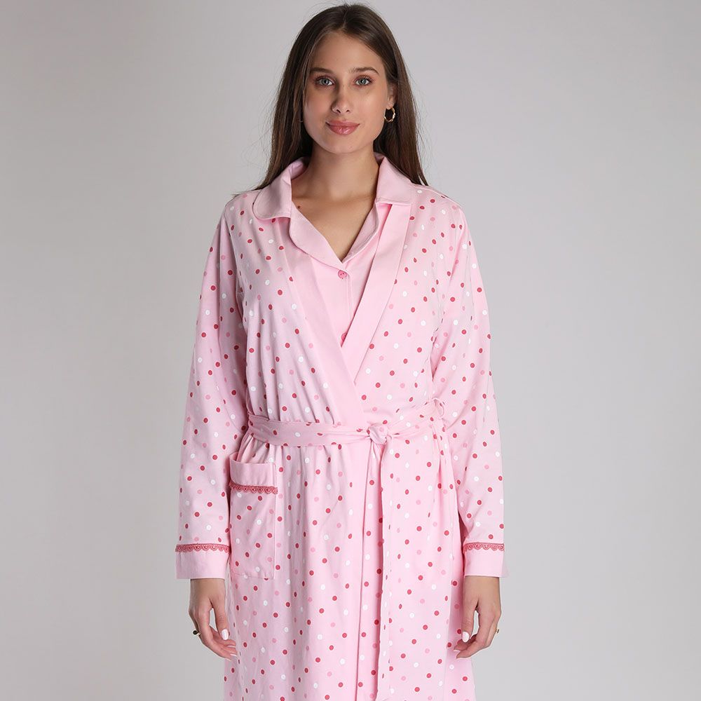 Cosset - Polka Dot Pink PJ Set