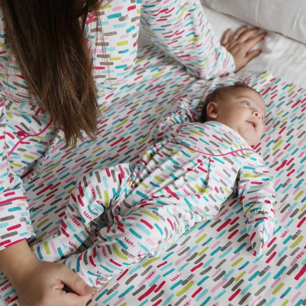 Cosset - 2pc-Set - Squiggle Shirt & Pyjama - Pink