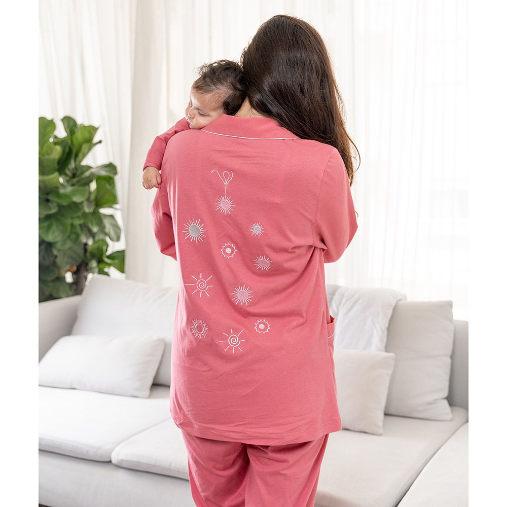 Cosset - 2pc-Set - Astre Maternity Pajama - Fuschia