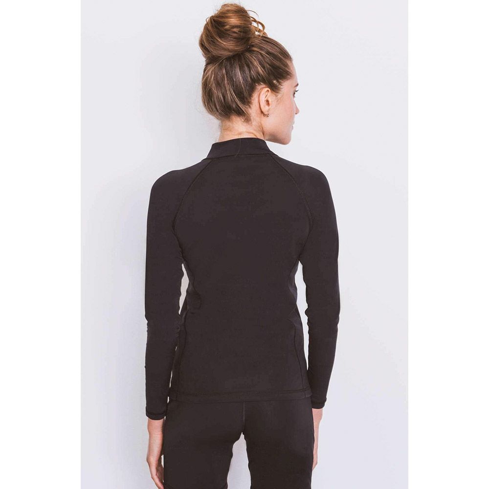 COEGA Sunwear - L Rash Guard With Full Zip, Black