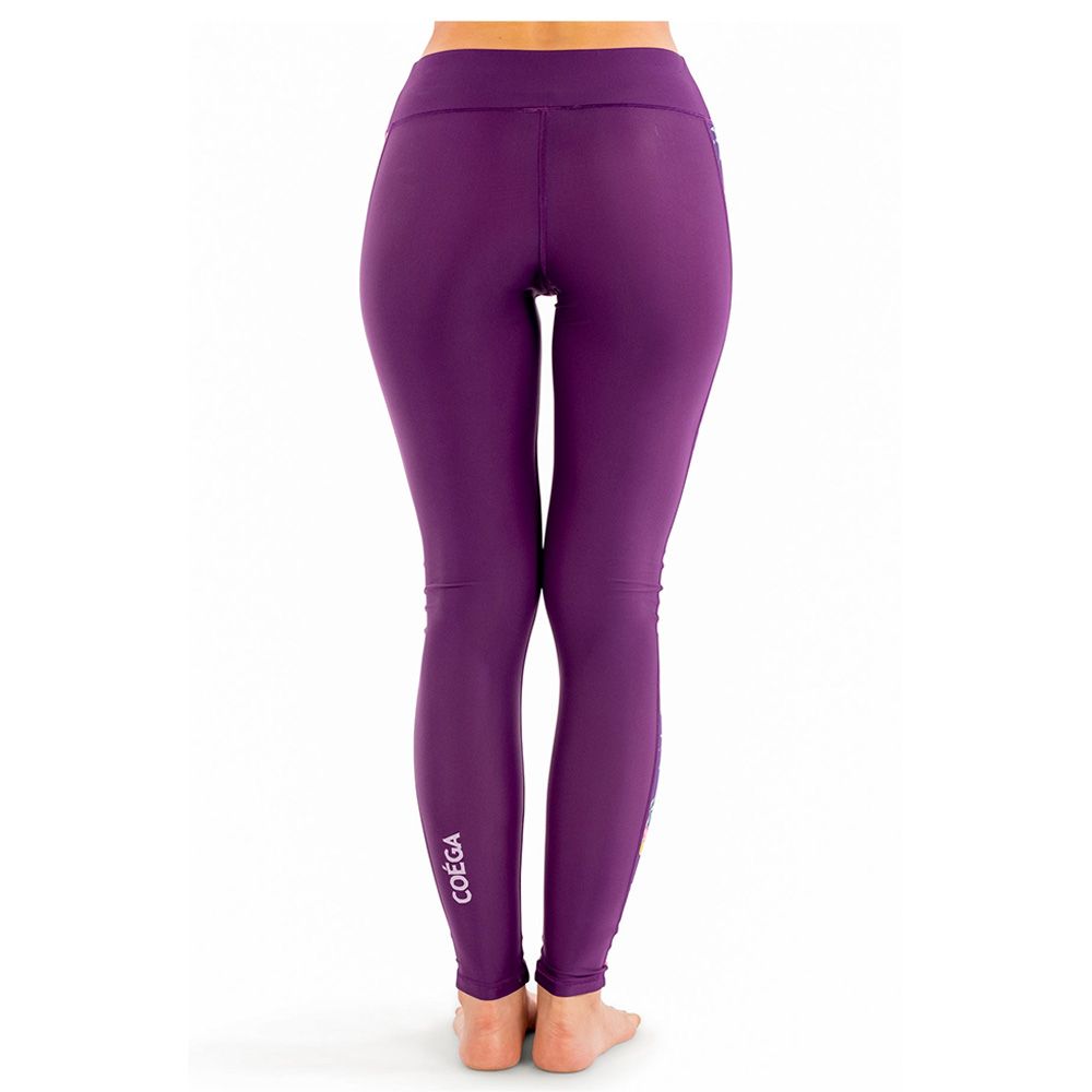 Coega Sunwear - Ladies Tights Full - Purple Tropics