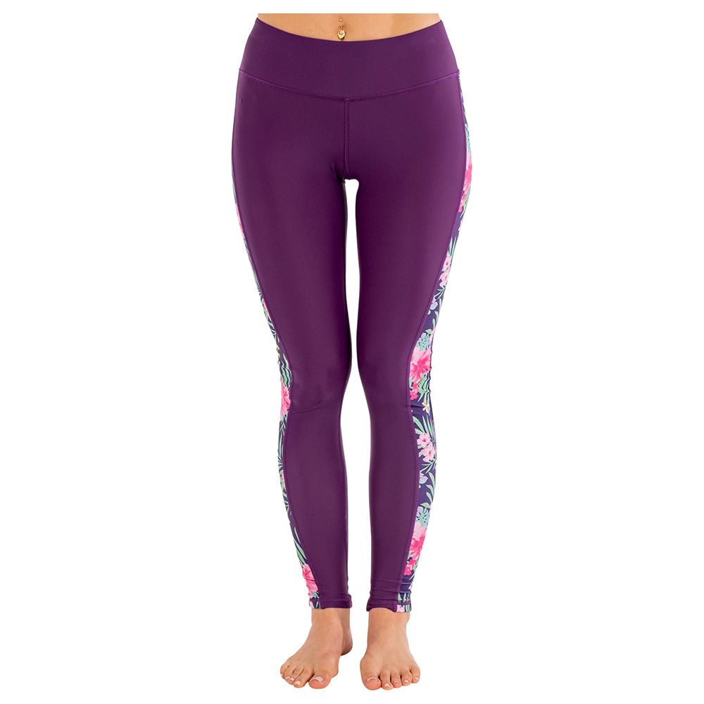 Coega Sunwear - Ladies Tights Full - Purple Tropics