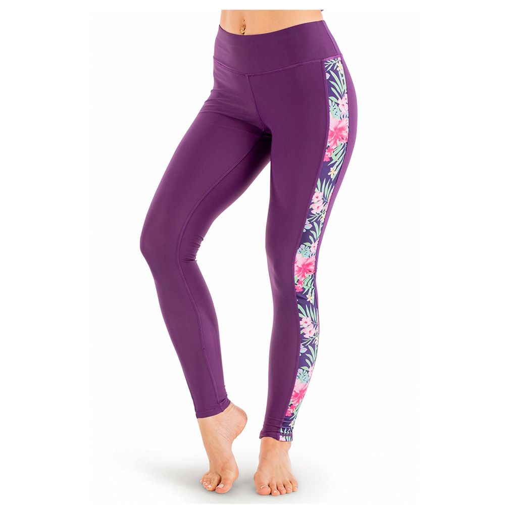 Coega Sunwear - Ladies Tights Full - Purple Tropics