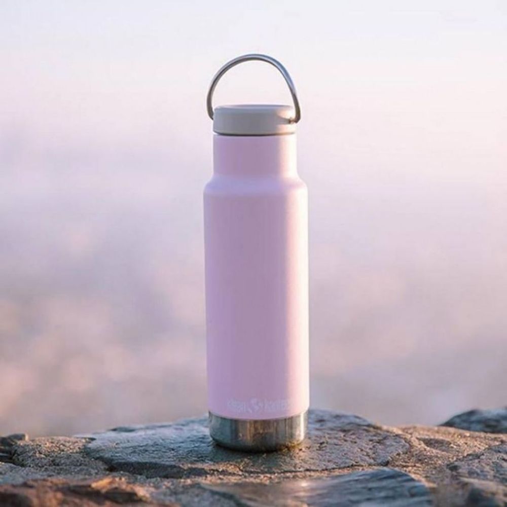 Klean Kanteen - Stainless Steel 20oz Bottle W/ Loop Cap - Lotus