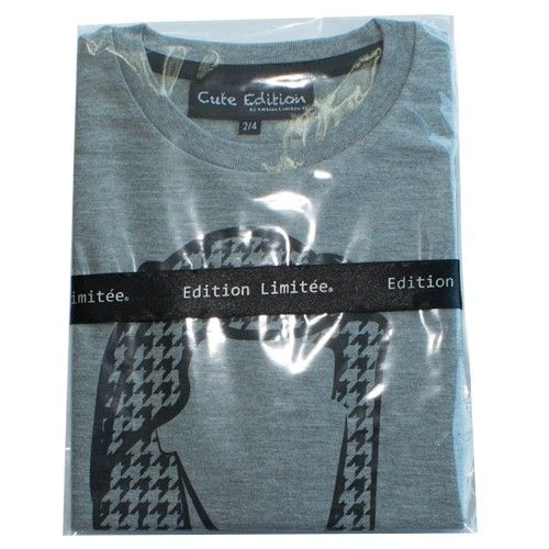 Cute Edition® Grey T-shirt Black Teen