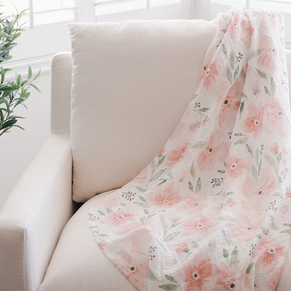 Crane Baby - Parker Single Swaddle Wraps - Floral