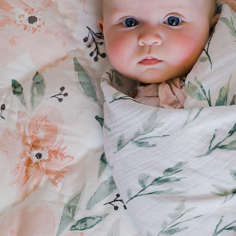 Crane Baby - Parker Single Swaddle Wraps - Leaf