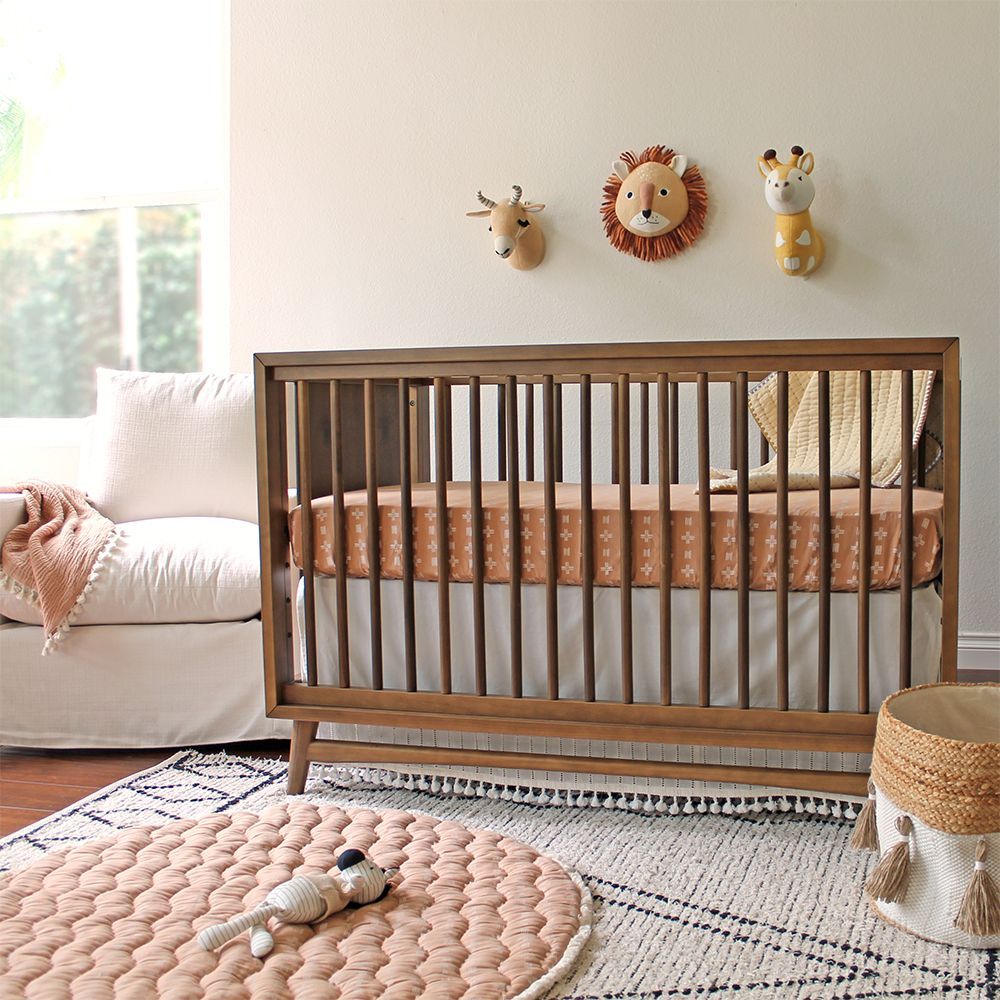 Crane Baby - Kendi Crib Sheet - Copper Dash