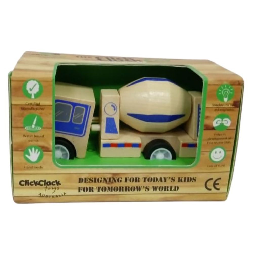 Click Clack - Cement Truck Wooden Toy