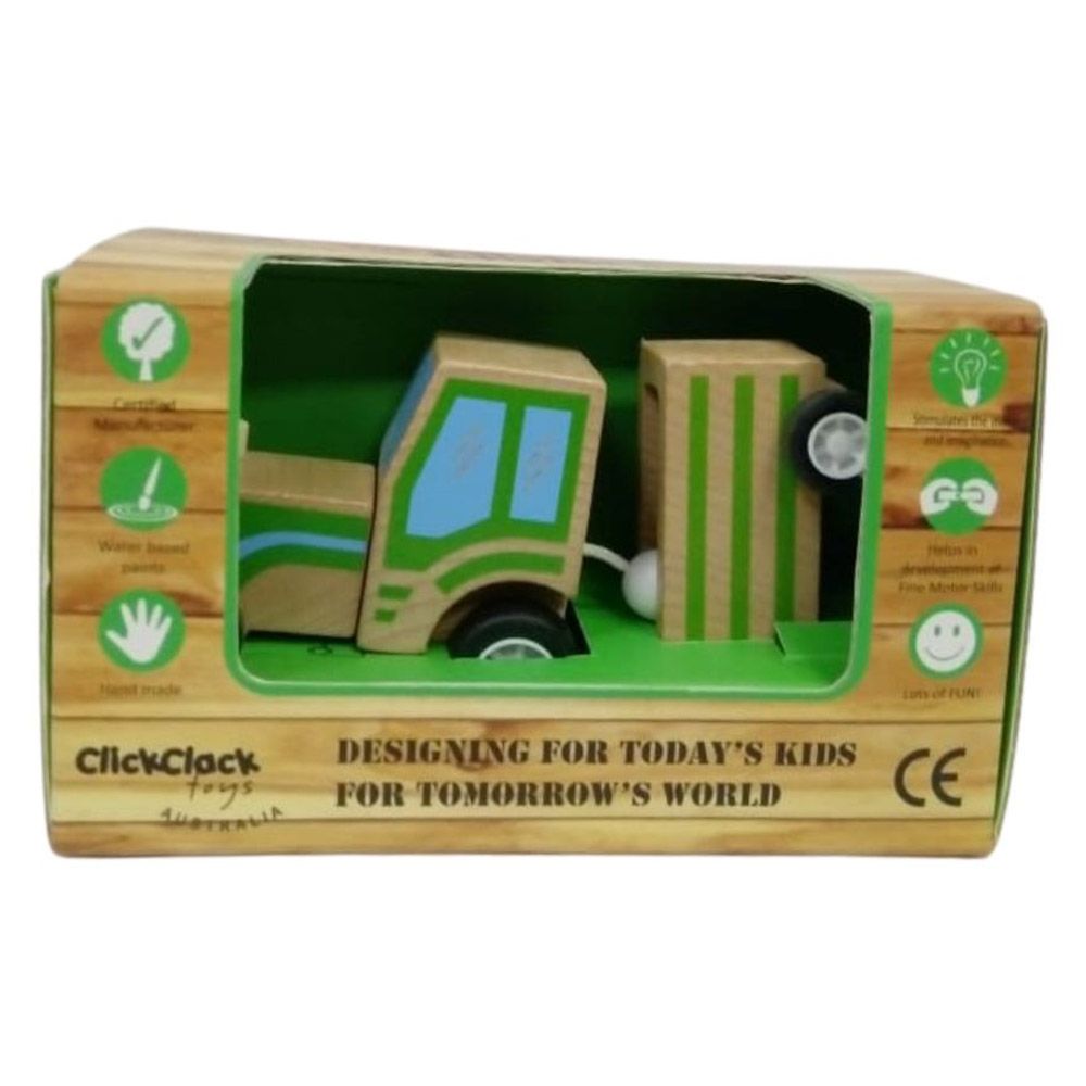 Click Clack - Tractor Trailer Wooden Toy