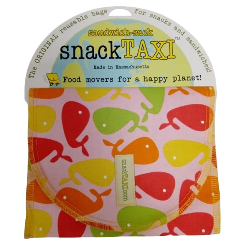 SnackTaxi - Reusable Sandwich Bag - Whales