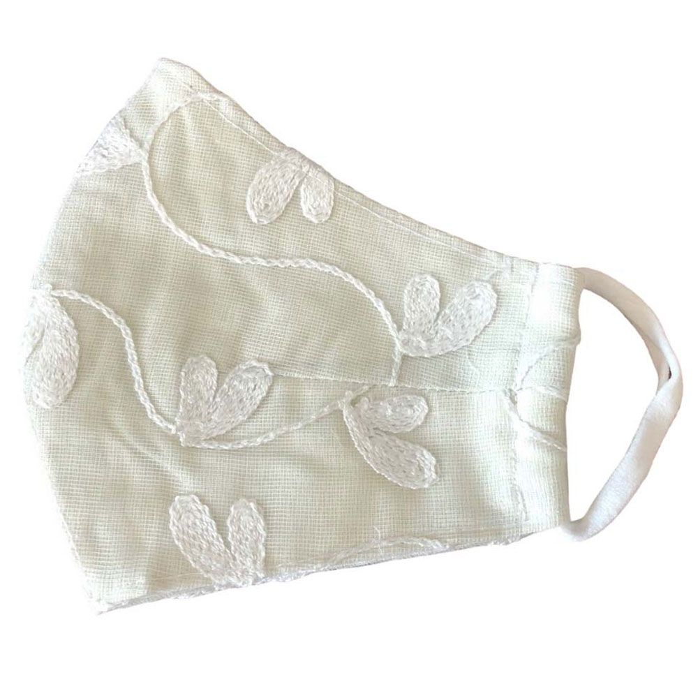 Ecostore - White Flowers Women's Face Mask