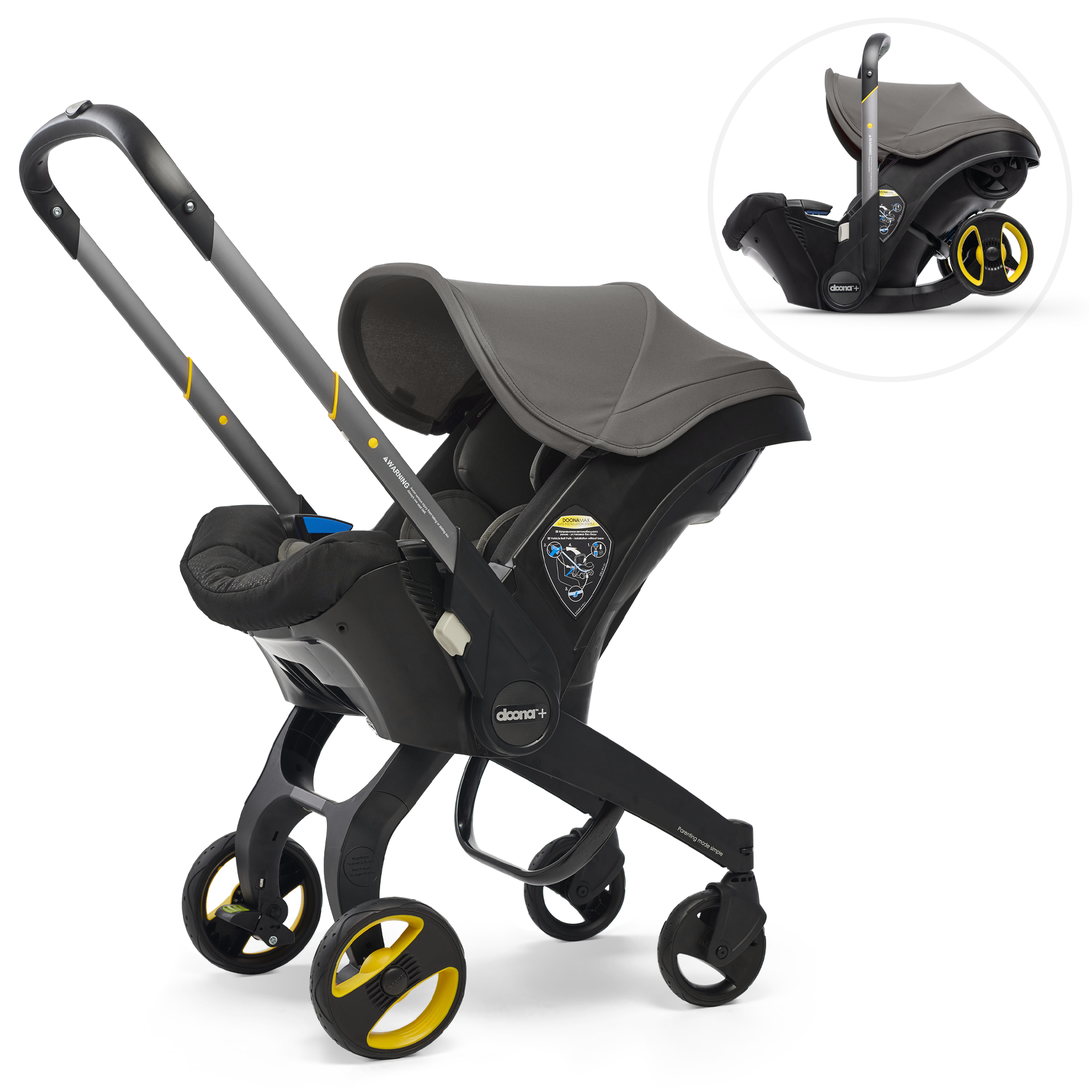 Doona - Infant Car Seat and Stroller - Grey Hound