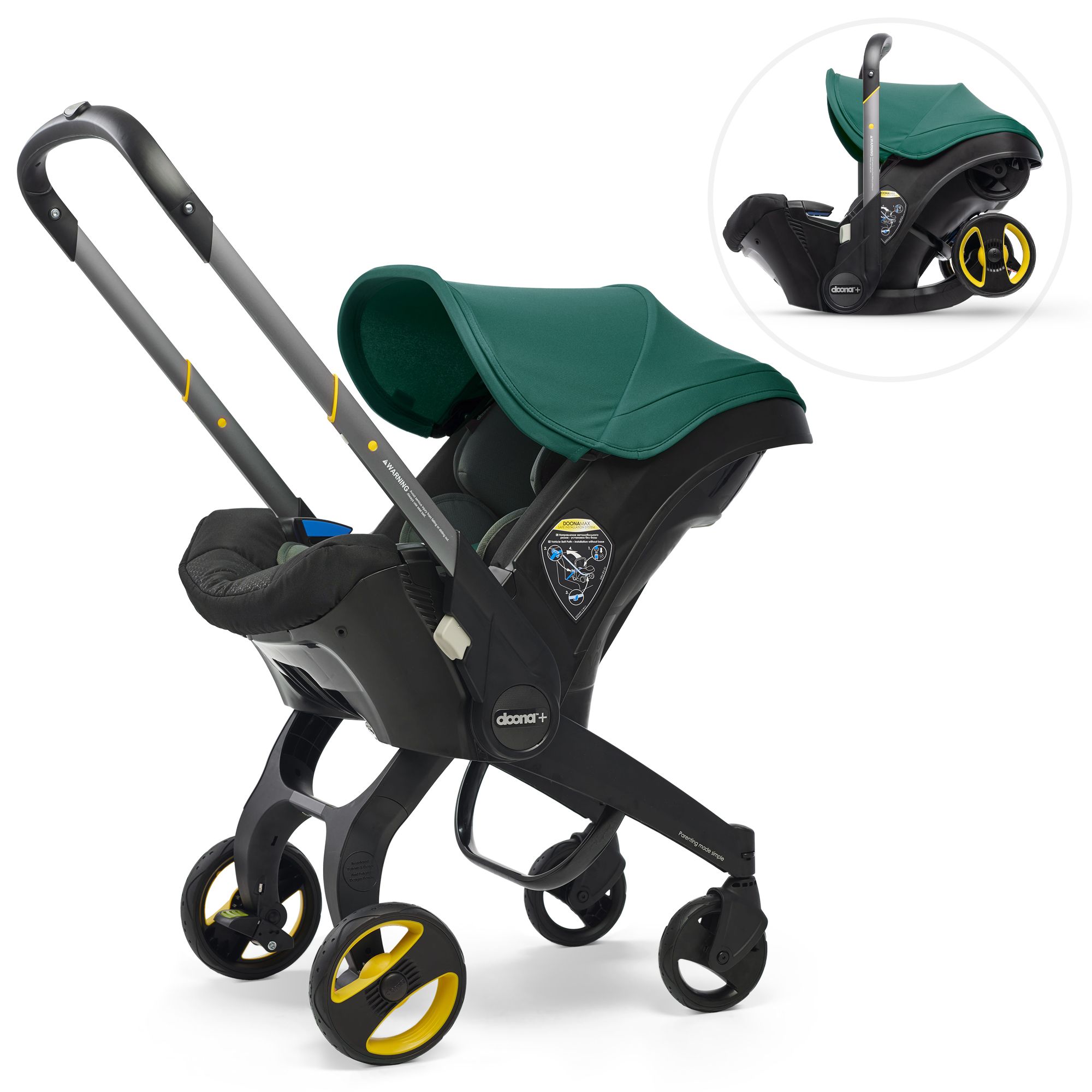 Doona - Infant Car Seat and Stroller - Racing Green