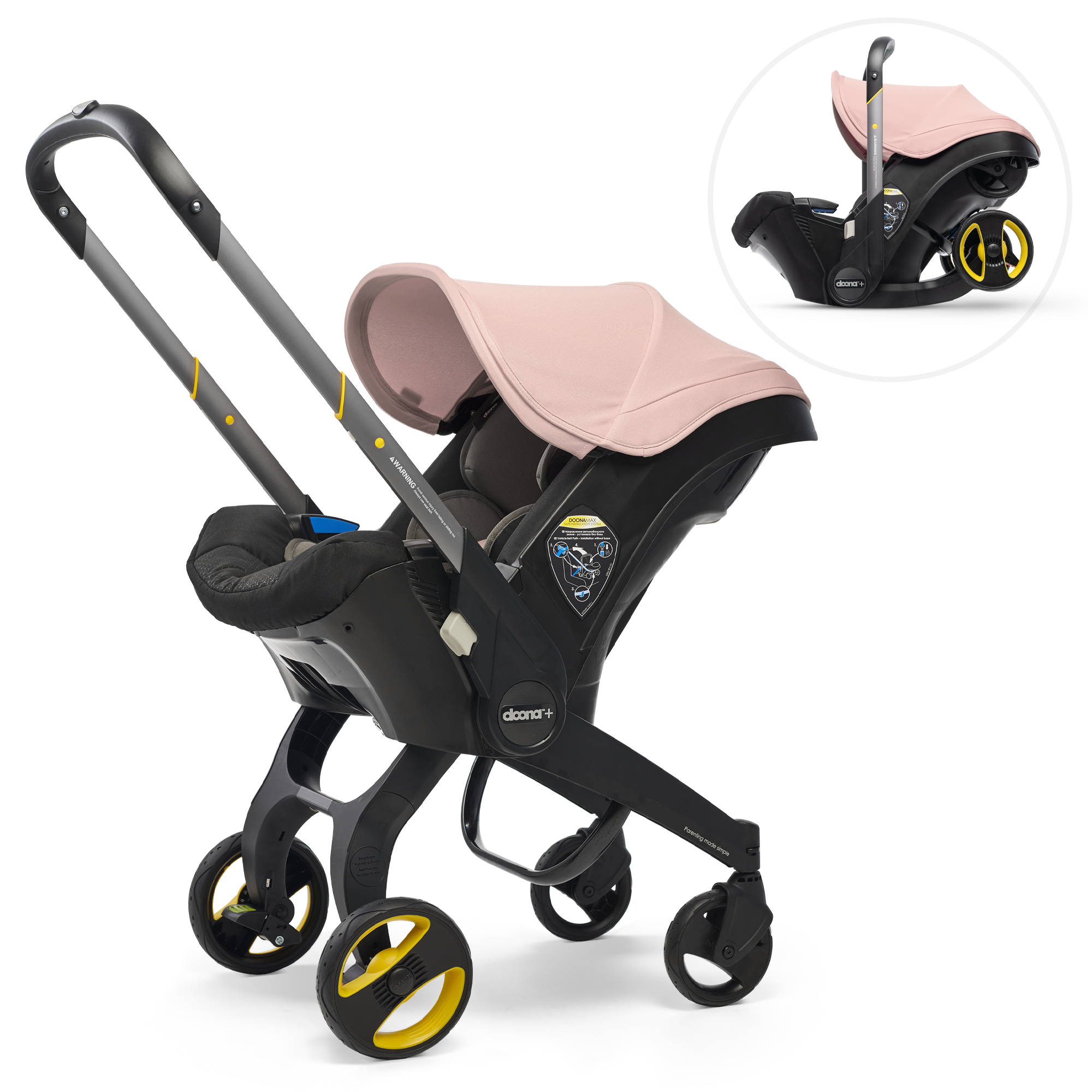 Doona - Infant Car Seat and Stroller - Blush Pink