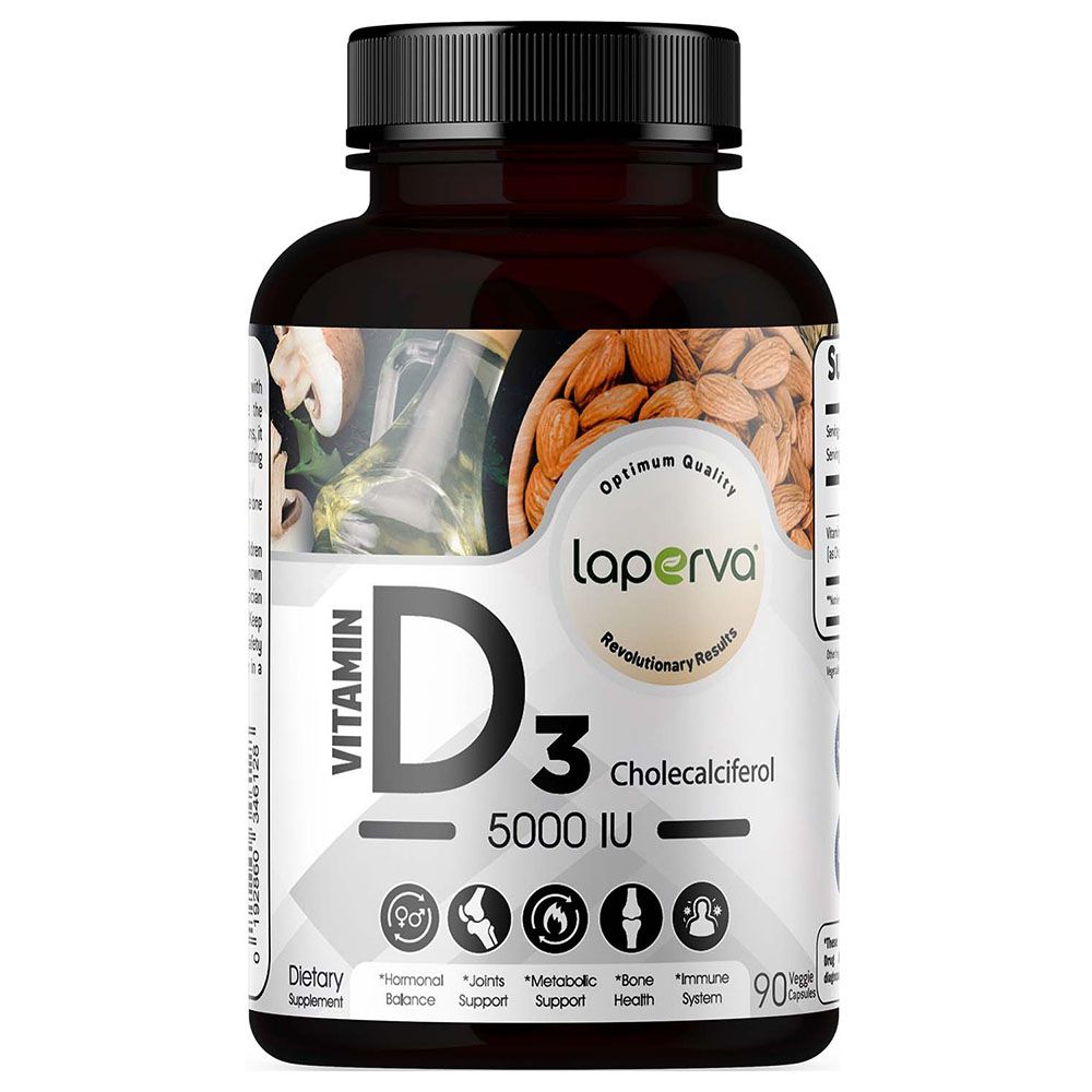 Laperva - 5000 Iu Vitamin D3 Capsules - 90pc