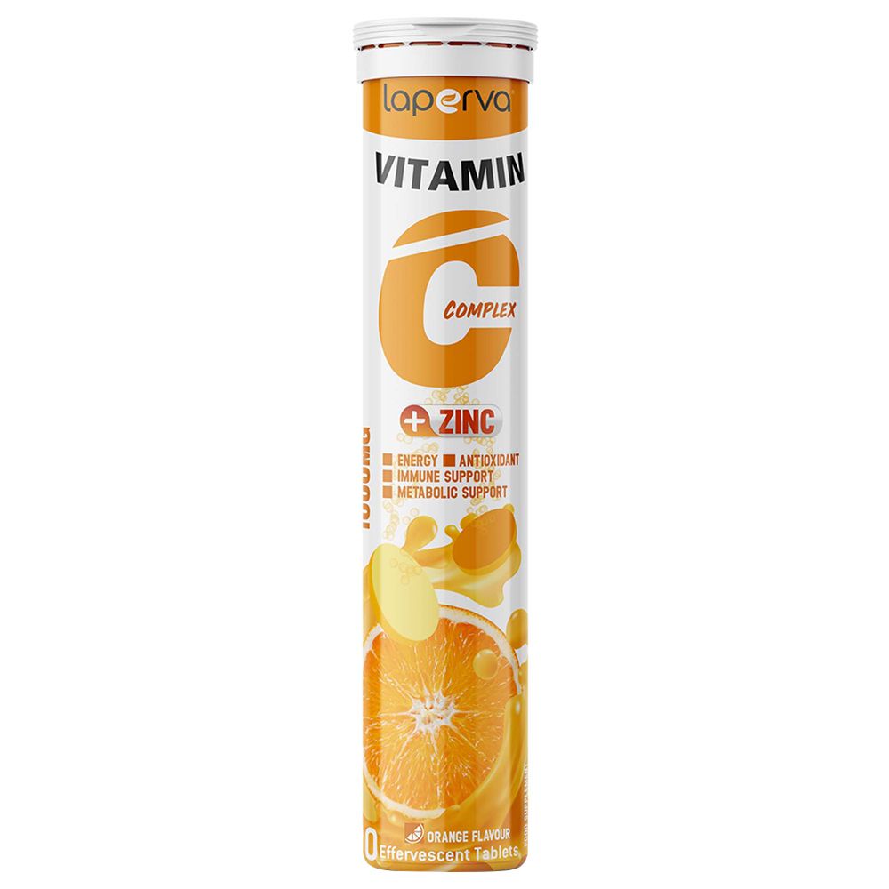 Laperva - Vitamin C Complex Plus Zinc Tablets - Orange - 20pc