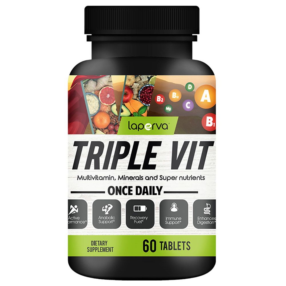 Laperva - Triple Vit Multivitamin Tablets - 60pc