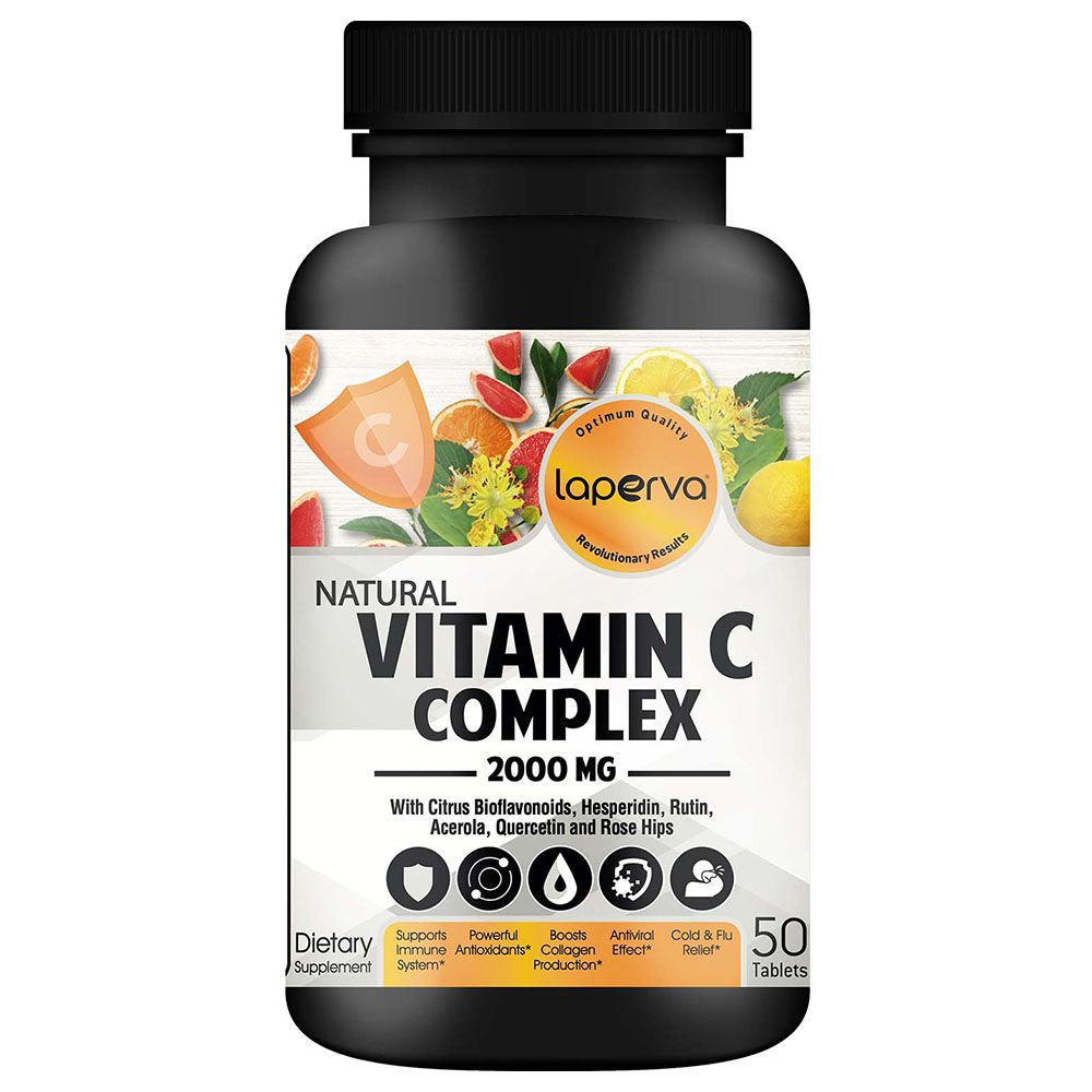 Laperva - Natural Vitamin C Complex Tablets - 2000Mg - 50pc