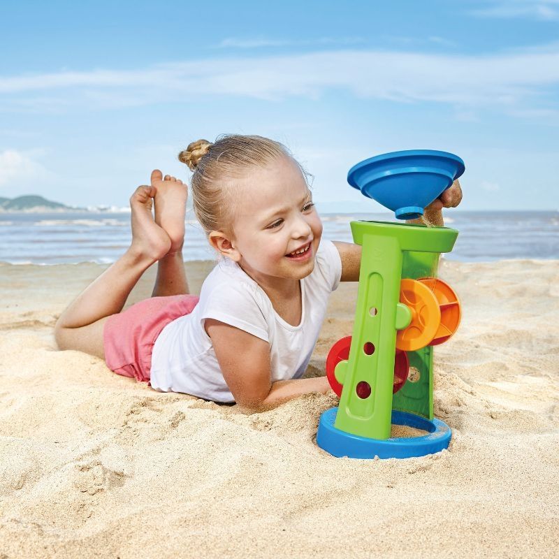 Hape - Double Sand & Water Wheel Beach Toy