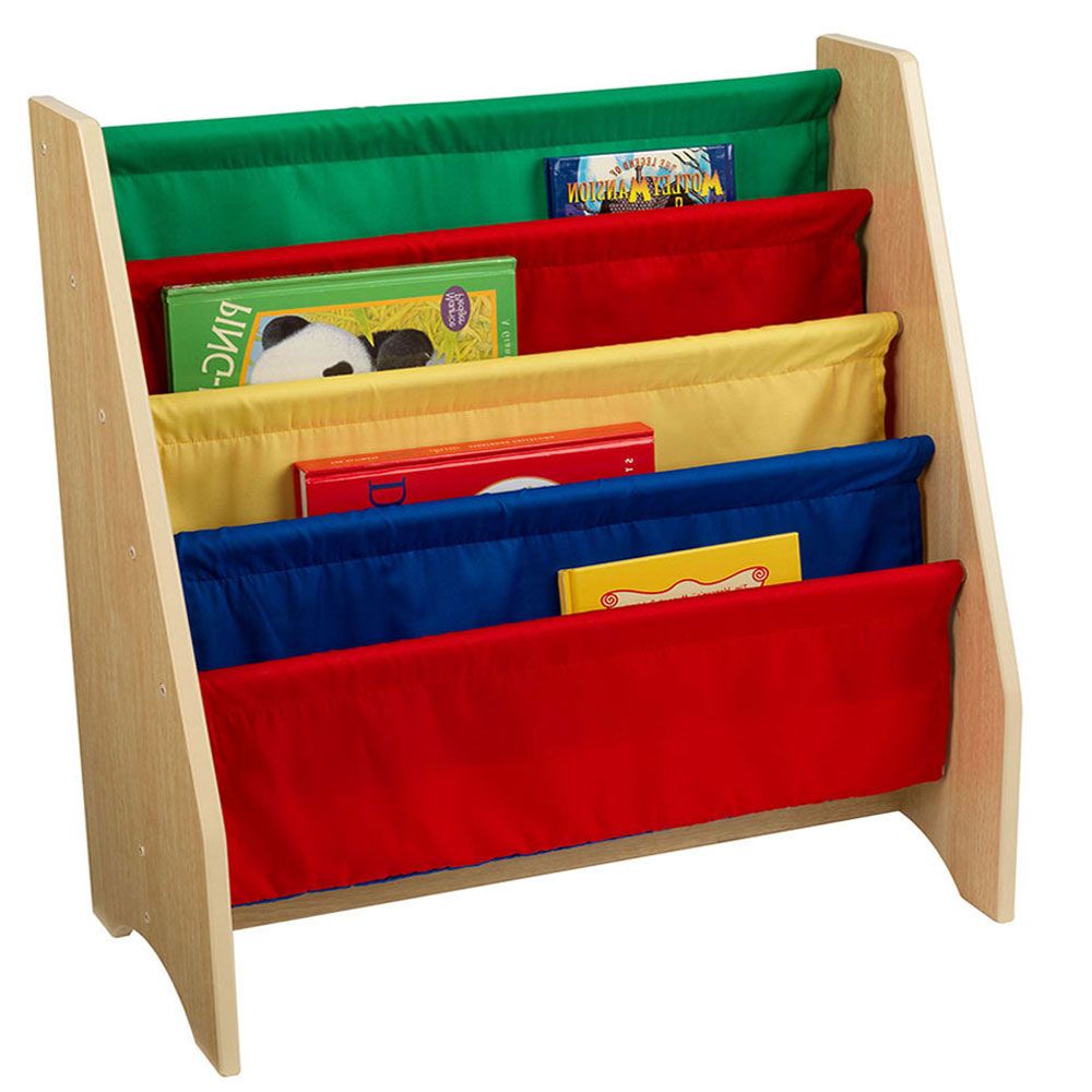 KidKraft - Sling Bookshelf Primary - Brown