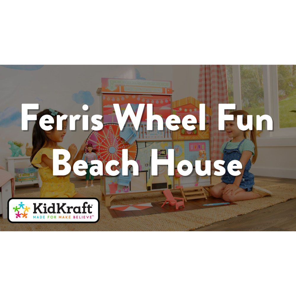 Kidkraft - Ferris Wheel Fun Beach House Dollhouse