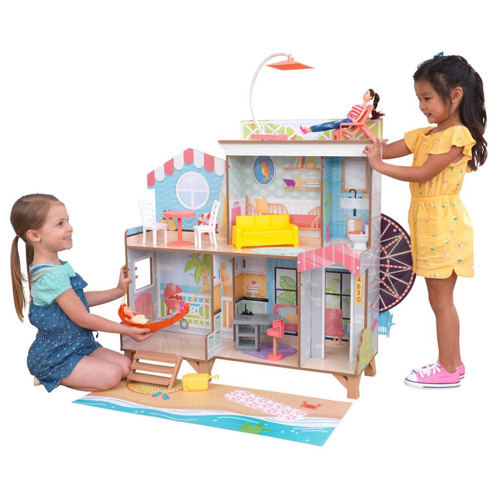 Kidkraft - Ferris Wheel Fun Beach House Dollhouse