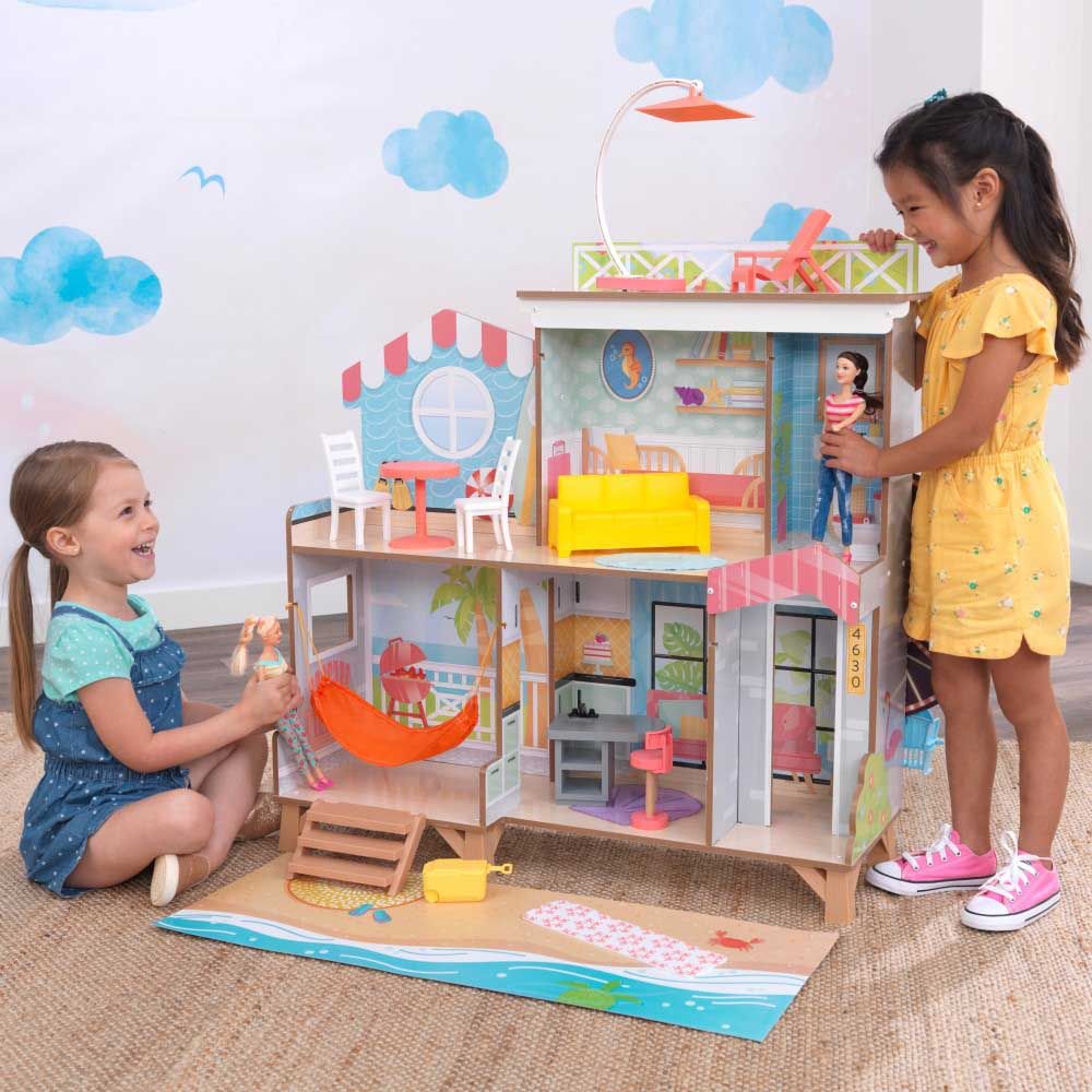 Kidkraft - Ferris Wheel Fun Beach House Dollhouse